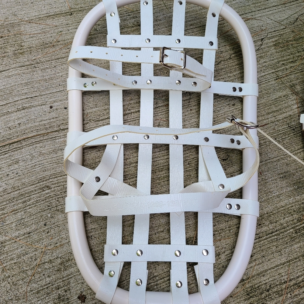 Laplandia 1988 Snow Shoes 138/5138 Vintage White Ski Lodge Decor Sweden - Picture 4 of 10